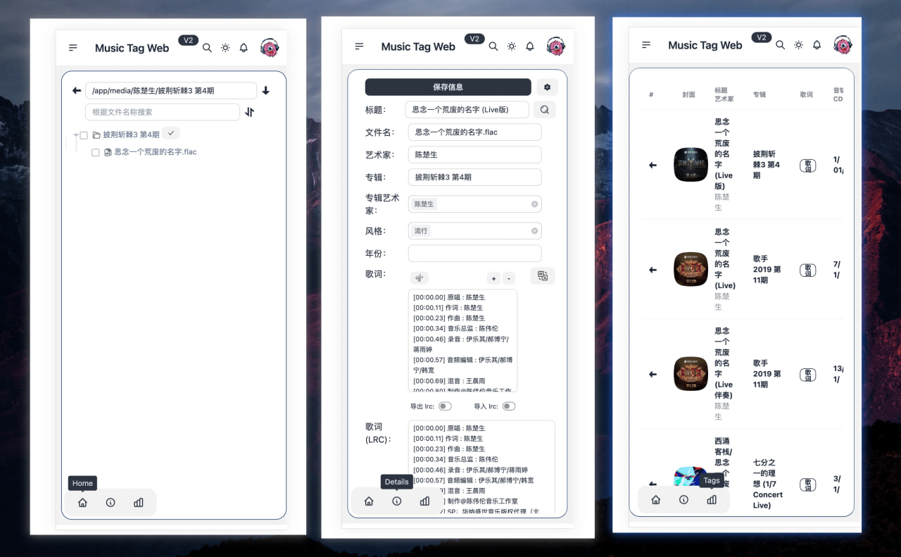 Music Tag Web 一款可以编辑音乐信息的开软软件 -7
